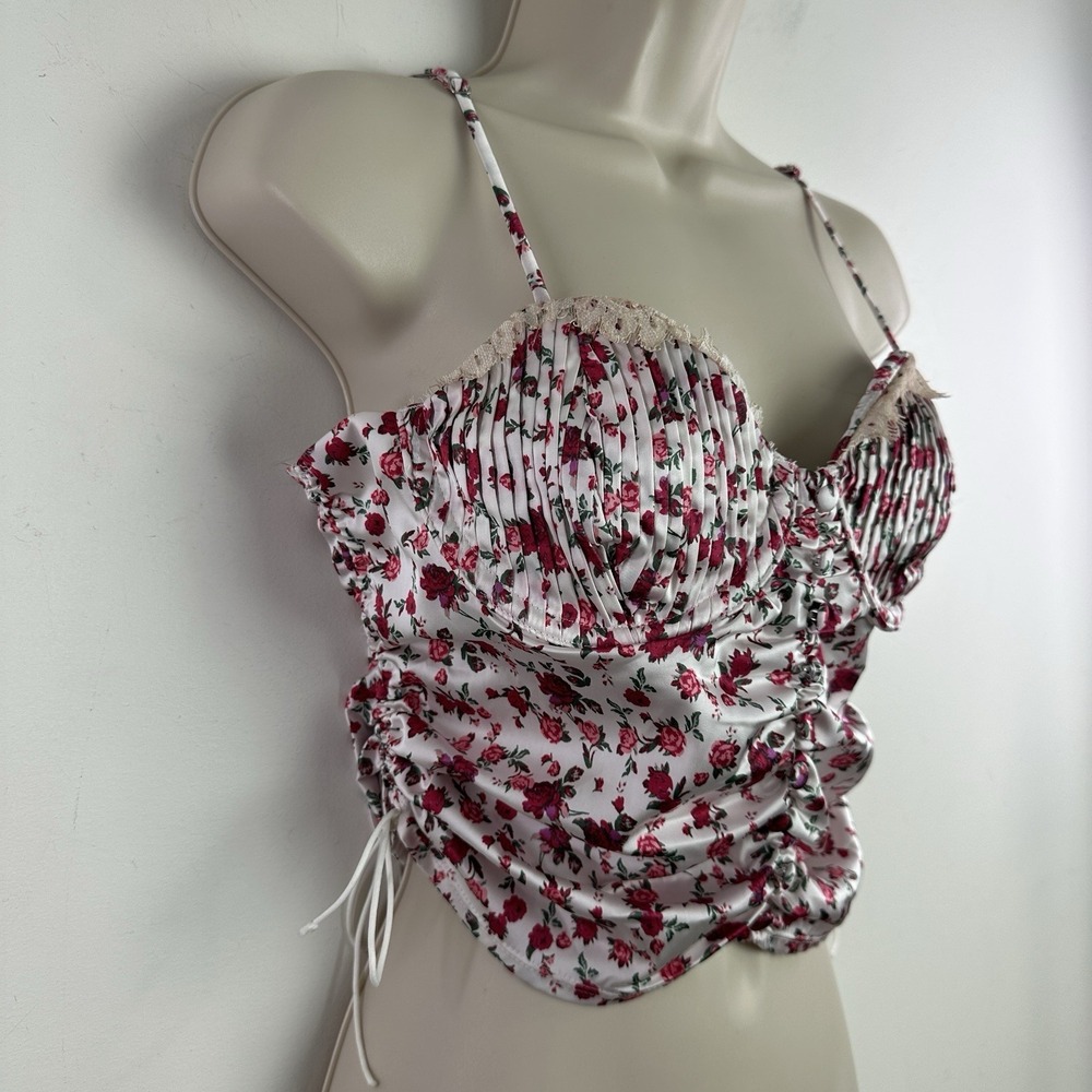 For love & lemons floral tank top babydoll Size large coquette Festival Cowgirl